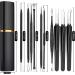 10pcs Pimple Popper Tool Kit Stainless Steel Blackhead Remover Tool Comedones Extractor for Forehead Facial Nose Lightweight Acne Needle Tool with Metal Case(black) - Buy Online on GoSupps.com