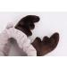 Lovely Reindeer Shape Makeup Headband Lint Hair Loop Elastic Cute Hair Band With Horns for Shower Make Up Christmas Cosplay (Khaki) - Buy Online on GoSupps.com