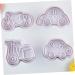 Alipis 16 Pcs Vehicle Biscuit Mold Complementary Food Accessories 7X4X0.5CMx2pcs Assorted Colorx2pcs - Buy Online on GoSupps.com