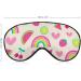Buy Cute Hand Drawn Fruit Sleeping Mask - Rainbow Heart Eye Mask with Adjustable Strap for Comfortable Sleep | International Shipping - Buy Online on GoSupps.com
