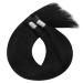 Moresoo I Tip Extensions - Real Hair Bonding Extensions Black Keratin Pre-Bonded 40g 22 inch (55 cm) #1 - Buy Online on GoSupps.com