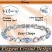 Vicmag Lymphatic Drainage Magnetic Bracelets for Women | Titanium Steel Brazaletes | Adjustable with Removal Tool | 7X Magnetic Ring | Gift Box | Coloured Heart Crystal - Buy Online on GoSupps.com
