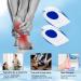 2 Pair Gel Heel Cups for Plantar Fasciitis - Blue Heel Cushion Inserts for Heel Pain Relief (UK 7.5-12/EU 40-45) - Buy Online on GoSupps.com