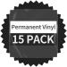 Black Permanent Vinyl - 15 Sheets Glossy Black Adhesive Vinyl 12x11.8  Black Vinyl Permanent Adhesive Vinyl Sheets for Home Decor Car Decal  Glossy & Waterproof Vinyl Paper for All Cutting Machine