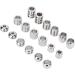 Syrisora 18 Pieces Viking Hair Beads Stainless Steel High Hardness Perfect Size Simple Design Wide Application Dread Beads - Buy Online on GoSupps.com