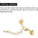 10Set Gold Tone Ribbon Crimp Clamp Ends with Lobster Claw Clasps - DIY Craft Making Supplies - Buy Online on GoSupps.com