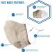 Shop Wembley Adjustable Washable Face Mask for Adults & Kids - Beige | Single Pack - Buy Online on GoSupps.com
