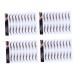 BELLIFFY 4pcs Eyebrow Stickers Hair Like Eyebrows Colored Lashes Fake Water Transfer Paper with Soy Ink 21x15cm Brown