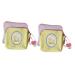 Lurrose external decoration 4 pieces of napkin storage carrier sweet handnings for teenage girl multitool letter Tamponpad bags pads for women practical color-sorted -1x2stk 15.5x15.5cmx2pcs