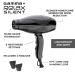 Gamma+ Relax Silent Ionic Hair Dryer - 6-Speed Lightweight Noise Reduction Professional with Concentrator Nozzle - Black - International Shipping Available - Buy Online on GoSupps.com