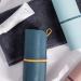 Dark Blue Portable Toothbrush Holder - Mini Trash Can & Clothespins Storage Cup for Travel | Clean & Tidy Organizer - Buy Online on GoSupps.com