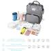 Multifunctional Gray Baby Wrap Backpack | Diaper Travel Bag with Large Capacity & Water-Repellent Design for Moms & Dads - Buy Online on GoSupps.com