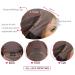 Lace Front Wigs for Black Women | 14-Inch Precut Synthetic & Real Hair Straight Bob - 150% Natural Hairline - Buy Online on GoSupps.com