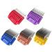 New Professional Animal Stainless Steel 5 Color Guide Comb Set for 10#/15#/30# Detachable Blade Compatible for Andis/Oster A5/ Wahl KM Series Guards Clipper(Cutting Length 3mm-16mm)