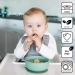 Bazzle Baby Anchor Plate | Strong Suction | BPA-Free Silicone | Divided Design | 3-36 Months | Cranberry - Buy Online on GoSupps.com