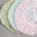 3 pcs Reusable Shower Caps with Dots - Blue Green Rose - Long Hair - Environmental Hats for Ladies, Girls, Kids - Ideal for Spa, Salon - Buy Online on GoSupps.com