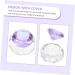 Ipetboom Manicure Cups Nail Art Crystal Cup Purple White Crystal Glass With Cover Nail Art Liquid Cup - Buy Online on GoSupps.com