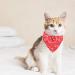 Dog Bandana Headscarves for Small Dogs & Cats | Adjustable Neckerchief in Red (S) - Stylish Pet Accessory - Buy Online on GoSupps.com