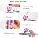 CONVELIFE Mini Cordless Portable Airbrush Kit with Compressor - 35PSI High Pressure for Makeup, Nail, Painting, Tattoo, Cake Decorating - Pink - Buy Online on GoSupps.com
