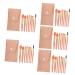 POPETPOP Girls Suit 5 Sets Travel Makeup Brushes Women s Suits Girls Eyeshadow Brush Makeup Tool Mini Brush Beauty Kit Cosmetics Supply Powder Brush Aluminum Tube Major Miss Pink