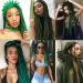 Pre-Stretched Braiding Hair for Crochet Braids - ITCH-SYNTHETIC YAKI Texture Extensions - 3 Pack Green 66 cm - Buy Online on GoSupps.com
