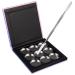 Ipetboom Empty Makeup Tray Magnetic Eyeshadow Palette with Round Pans and Makeup Spatula Travel Lipstick Pan DIY Dispensing Storage Box for Blush Powder Pigment