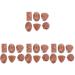 Toyvian 24 Pcs Simulation Chocolate Simulated Children Toy Realistic Chocolates Foods Display Decoration Cake Accessories Artificial Dessert Kids Supplies Fake Candy Pvc Charm 3d Biscuit