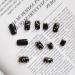 Press on Nails 3 Sets Black Star Moon Smudge Fake Nail Self-Adhesive Nail Stickers Artificail Nails for Women Girls (Color : Black) (Color : Black) (Black) - Buy Online on GoSupps.com