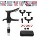 10-Speed Manual Massage Spine Tool with 4 Heads - Chiropractic Adjuster for Joint Relief - Black Fabric Bag Included - International Shipping Available - Buy Online on GoSupps.com