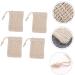 Baluue 8 Pcs Cotton Linen Soap Bag Bar Soap Pouch Soap Net Soap Exfoliating Pouch Bar Soap Bag Khaki 14x9.5cmx2pcs Khakix2pcs - Buy Online on GoSupps.com