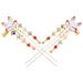 Lurrose 2Pcs Japanese Geisha Hair Clips Chinese Vintage Tassel Hairpin Kimono Bridal Hanfu Hair Accessories for Women Girls