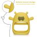 Buy Hippo Never Drop Silicone Baby Teething Toys | Suction Hand Pacifier & Chewing Toy for Infants 0-12 Months | Perfect Car Seat Toy for Newborns (Yellow) - Buy Online on GoSupps.com