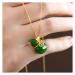 NEZIH Nat rliche Gr ne Sterling Silber Anh nger Frauen Halskette H ngen Ornament Anh nger Schl sselbein Necklace Pendants