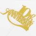 Tenhaisi Glittery Gold Happy 10th Anniversary Cake Topper Hello 10 Wedding Party Decorations Cheers to 10 Anniversary Birthday Party Supplies - Buy Online on GoSupps.com