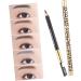 Healeved 4 Pcs Makeup Eyebrow Pencils Uk Highlighter Brush Eye Brow Pencils for Women Palette Wooden Brown 1 count (Pack of 1) Brownx2pcs - Buy Online on GoSupps.com