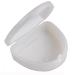 Slim Orthodontic Dental Case - Colour & Glitter Choices for Retainers Bleaching Trays Dentures & More (White)