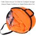Vbest Life 42 Kayak Wind Sail Kit with Clear Window - Foldable Downwind Paddle for Kayaks, Canoes, Inflatable Boats, Paddle Board | Orange - Buy Online on GoSupps.com