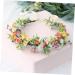 Gogogmee Artificial Flower Headband Headband Bridal Headpieces for Wedding Floral Wreath Headband Boho Hair Ties Lady Headband Flower Rose Wreath Bridal Fairy Headpiece Tiara Fabric - Buy Online on GoSupps.com