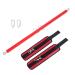 Pilates Expandable Workout Spreader Bar 2 Rings with Wrist Wraps Glutes and Leg Fitness Gear Red