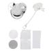 Silicone Baby Pacifier Clip Set - Newborn Bling DIY Photo Decoration (Silver M) | International Shipping - Buy Online on GoSupps.com