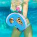 4 Pcs Water Exercise Discs - Hand Held Pool Resistance Set for Adults - Eva Foam Water Aerobic Equipment for Swimming Beginners - White and Blue - Buy Online on GoSupps.com