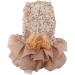 Bling Dog Dress Comfortable Dog Luxury Princess Wedding Dress Shiny Pet Lace Dress Sequined Princess Summer Pet Cloth for Small Dog Puppy(Gold L) - Buy Online on GoSupps.com