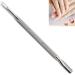AFTREN Double Sided Metal Cuticle Pusher Tool Manicure Pedicure Salon Professional Cuticle Remover Quality J2 Curved Edge Stainless Steel