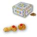 RAREZZE - Sicilian marzipan pastry "curly" individually packaged in a beautiful gift box (gr.400). RAREZZE: Sicilian cupcakes, cannoli, cassate, artisanal pastry
