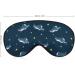 Unicorn Shark Sleep Mask Eye Cover for Sleeping Blindfold with Adjustable Strap Blocks Light Night Travel Nap for Men Women - Buy Online on GoSupps.com