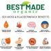 Organic Sea Moss & Bladderwrack Capsules - 30 Vegan Capsules | Immunity Booster | Gluten-Free - Buy Online on GoSupps.com