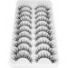 10 Pairs Bluesmurfs 3D Cat Eye Volume Individual Short Natural Faux Mink Fake Lashes Pack - Buy Online on GoSupps.com