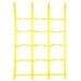 Climbing Net for Kids, Outdoor Climbing Net, Ninja Net Polyester Climbing Rope for Nina Slackline, Ninja Warrior Obstacle Course, Playground, Jungle Gym,Swingset, Treehouse-4x5 Grid (Yellow)