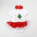 IBTOM CASTLE Baby Girls My 1st Christmas Costume Santa Claus Romper Dress with Headband, Bodysuit Tutu Skirt Outfit Set 0-3 Months - White + Red - Buy Online on GoSupps.com