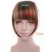 Bangs Hair Clip Clip in Hair Bangs Extension Hairpiece Synthetic French Bangs Neat Bangs with Temples Clip on Fringe Bangs Soft Natural Fake Hair Bangs for Women Bangs Clip in Hair (Color : 613 Siz 10 inch 613 - Buy Online on GoSupps.com